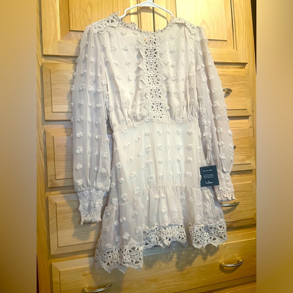 Lulus Cream small dress, new with tags